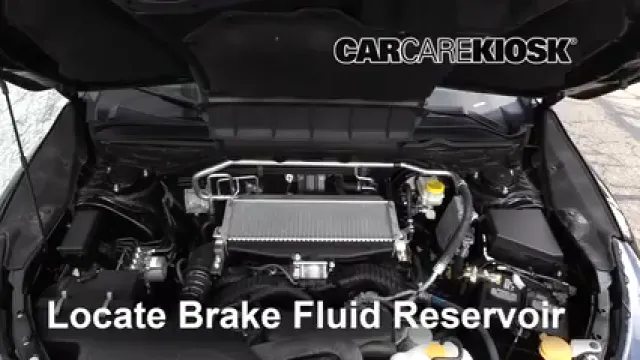 2019 Subaru Ascent Premium 2.4L 4 Cyl. Turbo Líquido de frenos Agregar fluido